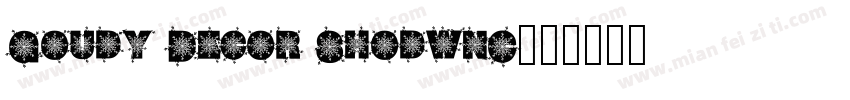 Goudy Decor ShodwnC字体转换